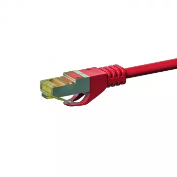 DSIT Cat.7 S/FTP PiMF RJ45 Καλώδιο δικτύου, Κόκκινο, 50 m (DC-75-500)