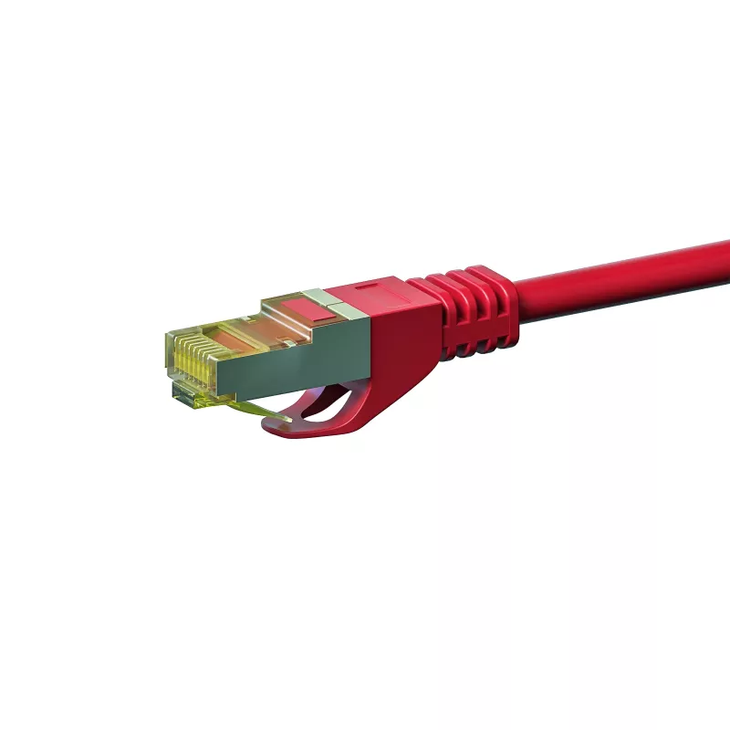 DSIT Cat.7 S/FTP PiMF RJ45 Καλώδιο δικτύου, Κόκκινο, 50 m (DC-75-500)