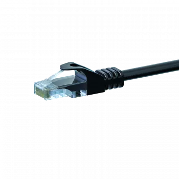 DSIT Cat 5e U/UTP Καλώδιο δικτύου Ethernet patch, 1m, Μαύρο, CCA, RJ45, Gigabit