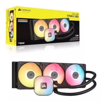CORSAIR iCUE LINK TITAN II 360 RX RGB μαύρος υδρόψυκτος επεξεργαστής CPU