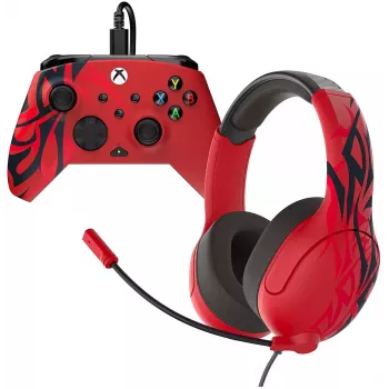 Πακέτο χειριστηρίου και ακουστικών Turtle Beach Airlite & Rematch για Xbox, Spirit Red (TBC-2201-65)
