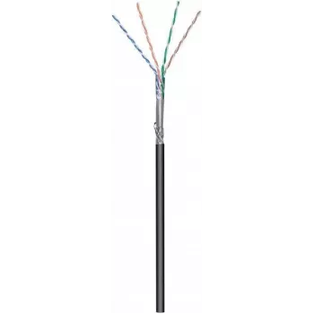 DSIT CAT6 S/FTP 50m εξωτερικό καλώδιο δικτύου σε ρολό, μαύρο CCA (DC-OUT-SFTP6CCA-50)