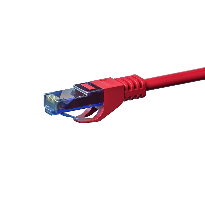 DSIT UTP CAT6a 0,25 m κόκκινο καλώδιο patch 100% χαλκού (DC-U6A5-002)
