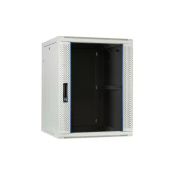 DSIT DS6604W 4U επιτοίχιο rack διακομιστή με γυάλινη πόρτα, 600 x 600 x 280 mm, λευκό