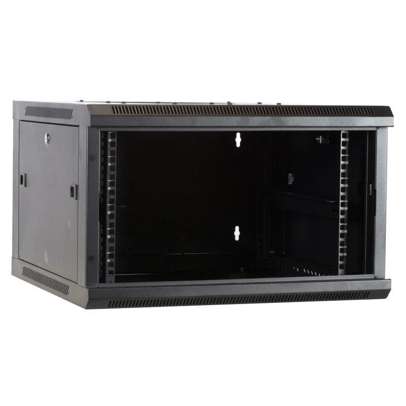 DSIT DS6604M 4U επίτοιχο rack server με μεταλλική πόρτα, 600 x 600 x 280 mm, μαύρο
