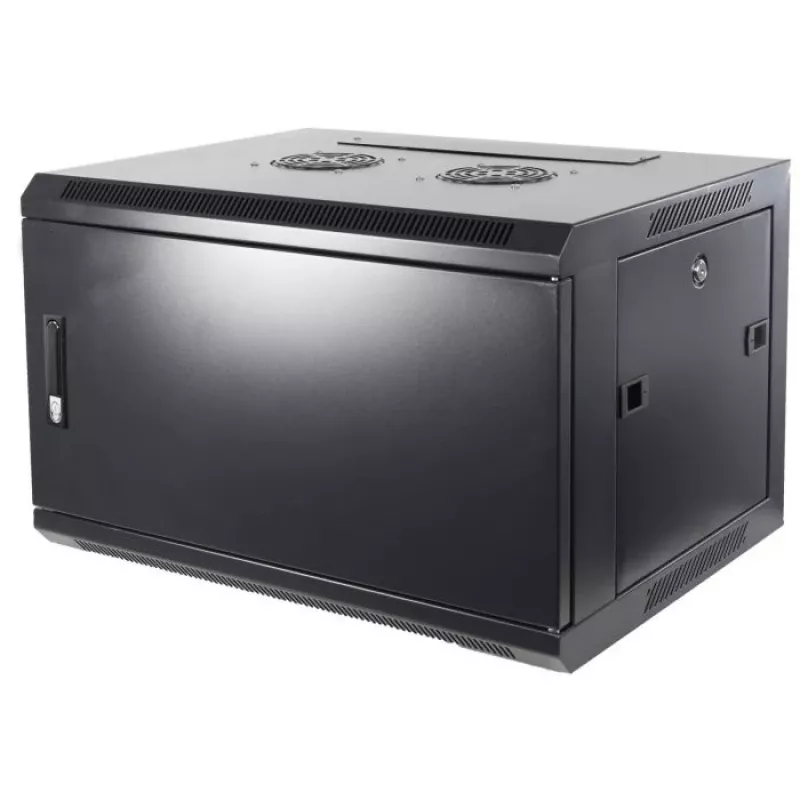 DSIT DS6604M 4U επίτοιχο rack server με μεταλλική πόρτα, 600 x 600 x 280 mm, μαύρο