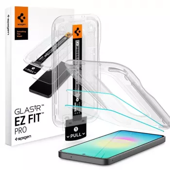 Spigen Glas.tR EZ Fit Pro συσκευασία 2 τεμ. γυαλί προστασίας οθόνης από σκληρυμένο γυαλί για Samsung Galaxy A27 5G - διάφανο