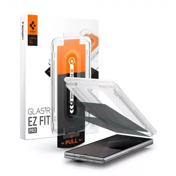 Spigen Glas.tR EZ Fit Pro συσκευασία 2 τεμ. γυαλί προστασίας οθόνης με φίλτρο ultra privacy για Samsung Galaxy Z Fold 7 / 8 κύρια οθόνη