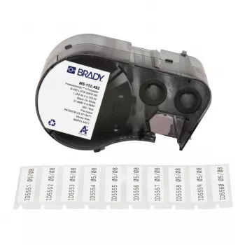 BRADY FreezerBondz B-490 ετικέτες πολυεστέρα για BMP21-PLUS, M210, M211 - 19,05 mm x 6,4 m, Λευκό, μόνιμη ακρυλική, θερμομεταφοράς, κρυογονικές & εργαστηρίου