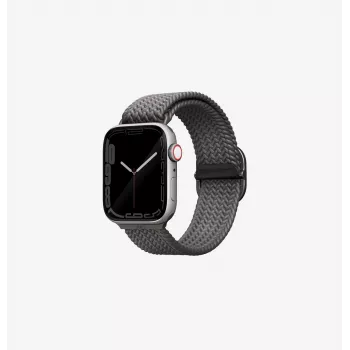 UNIQ Aspen Braided Loop Βραχιόλι για Apple Watch 42/41/40mm Series 1-11/SE/SE2/SE3 - Γκρι γρανίτη