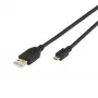 Vivanco VVITUSBAMICB10MK Καλώδιο USB 2.0 Type-A σε Micro-B, 1 m, Μαύρο