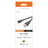 Vivanco VVITUSBAMICB10MK Καλώδιο USB 2.0 Type-A σε Micro-B, 1 m, Μαύρο