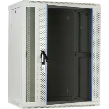 DSIT 15U Επιτοίχιο Ερμάριο Server με Γυάλινη Πόρτα, Λευκό, 600x450x770 mm (DS6415W)
