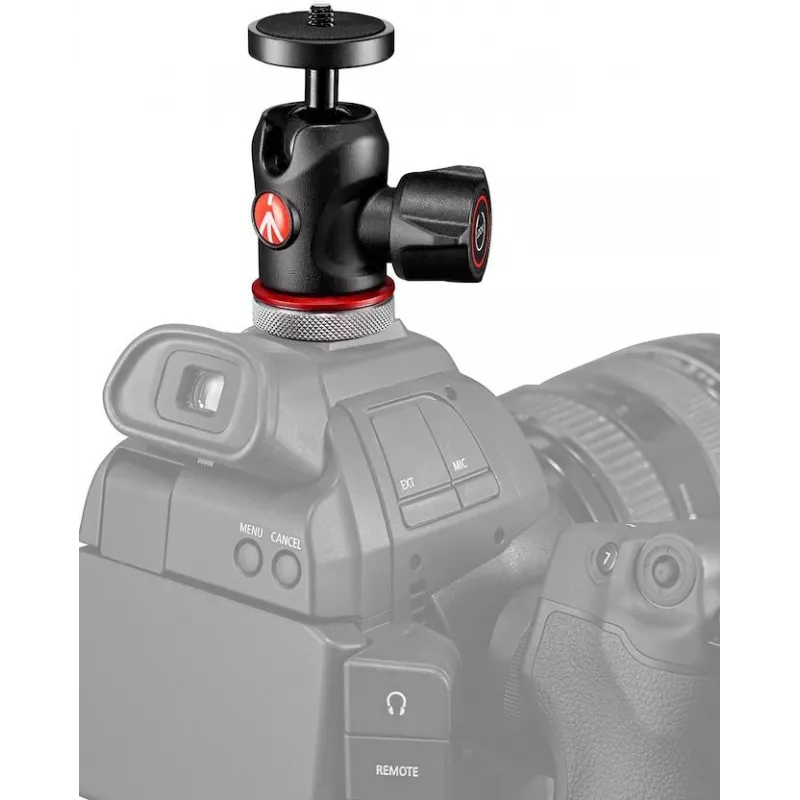 Manfrotto MH492LCD-BH Κεφαλή με Σφαίρα για Υποδοχή Flash Κάμερας, Μαύρο