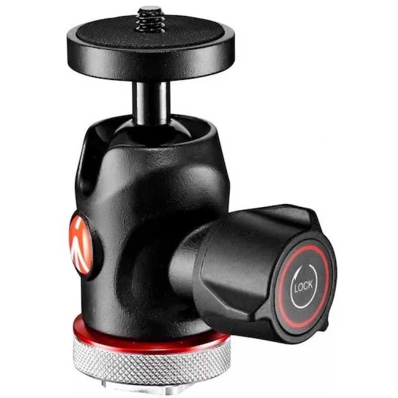 Manfrotto MH492LCD-BH Κεφαλή με Σφαίρα για Υποδοχή Flash Κάμερας, Μαύρο