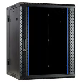 DSIT DS6615-DOUBLE Αμφίπλευρο Επιτοίχιο Ερμάριο Server με Γυάλινη Πόρτα, Πλάτος 600 mm