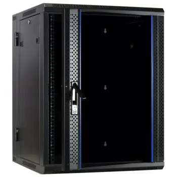 DSIT DS6615-DOUBLE Αμφίπλευρο Επιτοίχιο Ερμάριο Server με Γυάλινη Πόρτα, Πλάτος 600 mm