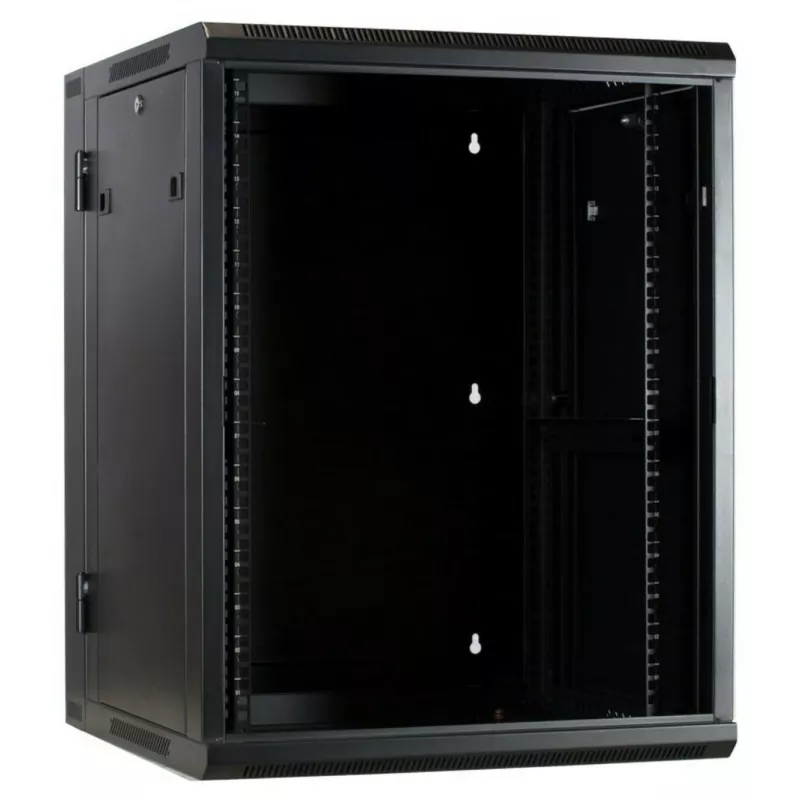 DSIT DS6615-DOUBLE Αμφίπλευρο Επιτοίχιο Ερμάριο Server με Γυάλινη Πόρτα, Πλάτος 600 mm