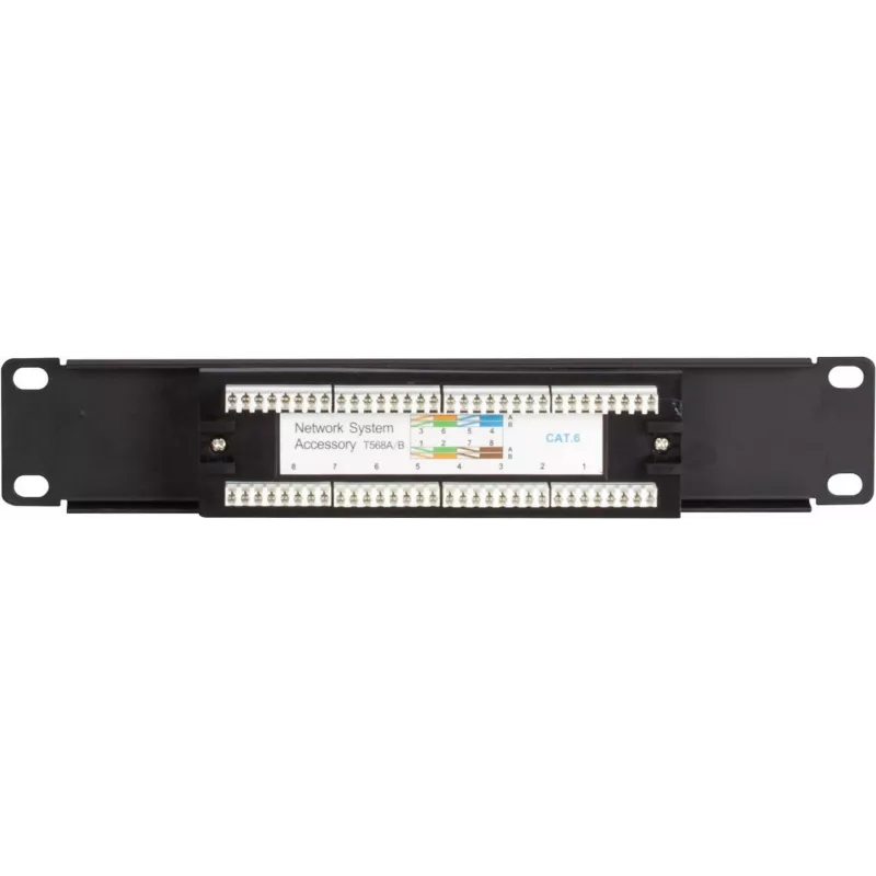 DSIT DS-10Patch6-8UTP 10 ιντσών 8 Θυρών UTP CAT 6 Patch Panel