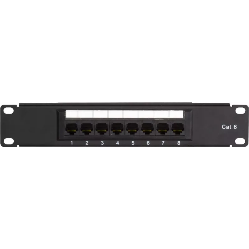 DSIT DS-10Patch6-8UTP 10 ιντσών 8 Θυρών UTP CAT 6 Patch Panel