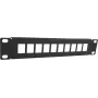 DSIT DS10-Patch-10UTP 10 Θυρών Κενό UTP Keystone Patch Panel, 1U Τοποθέτηση σε Rack 19 ιντσών, Μαύρο