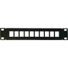DSIT DS10-Patch-10UTP 10 Θυρών Κενό UTP Keystone Patch Panel, 1U Τοποθέτηση σε Rack 19 ιντσών, Μαύρο