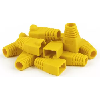 DSIT DANICOM RJ45 Θηλιά Ανακούφισης Καλωδίου Κίτρινο Συσκευασία 10 τεμ.