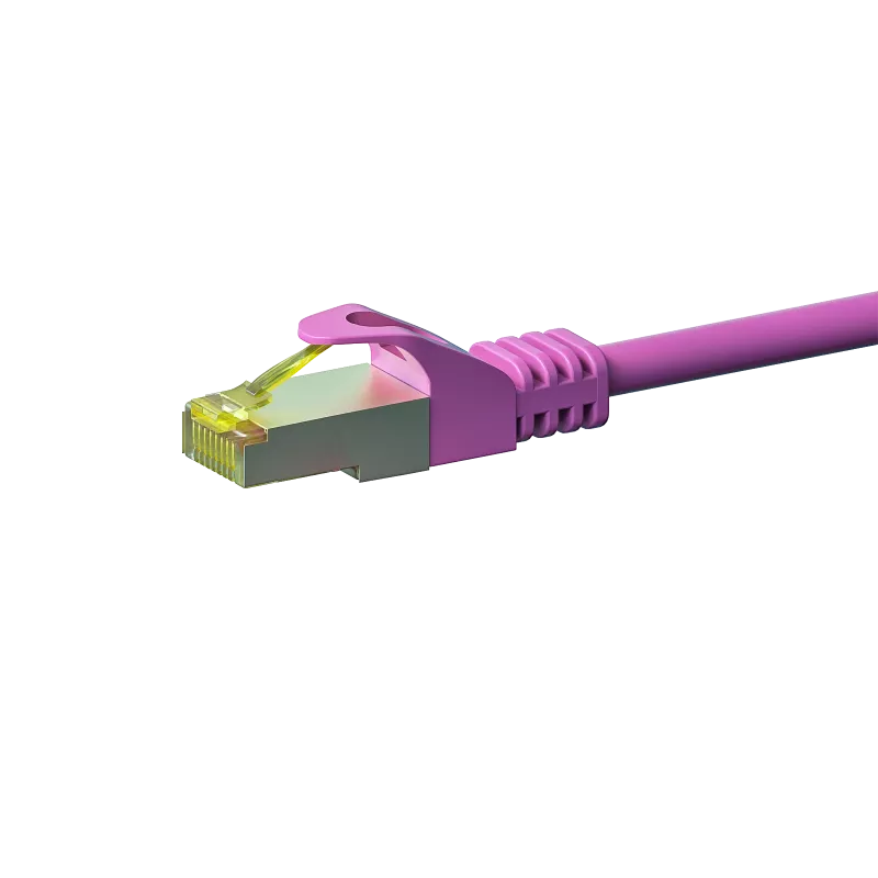 DSIT Cat.7 S/FTP (PiMF) RJ45 καλώδιο δικτύου, ροζ, 15m