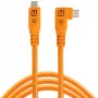Tether Tools TetherPro Optima 10G καλώδιο USB-C σε USB-C με γωνιακό βύσμα, 1.8 m, πορτοκαλί (CUC06RTG2-ORG)