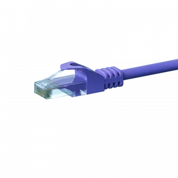 DSIT CAT 6 U/UTP καλώδιο δικτύου, 0,5 m, μωβ, CCA, βύσμα RJ45 αρσενικό σε βύσμα RJ45 αρσενικό, Gigabit Ethernet