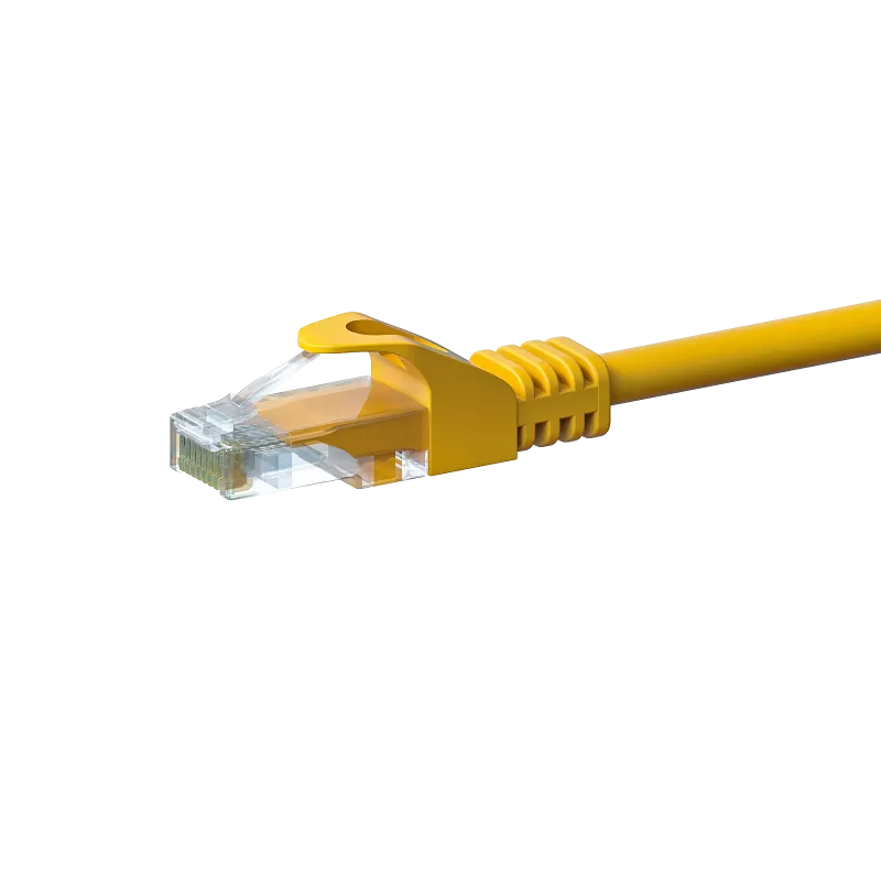 DSIT CAT5e καλώδιο δικτύου, U/UTP, 5 m, κίτρινο, 100% χαλκός (DC-57-050)