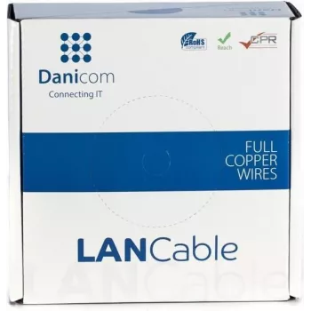 DSIT DANICOM CAT5E UTP 50m PVC Fca καλώδιο δικτύου DC-UTP5E-50-FCA
