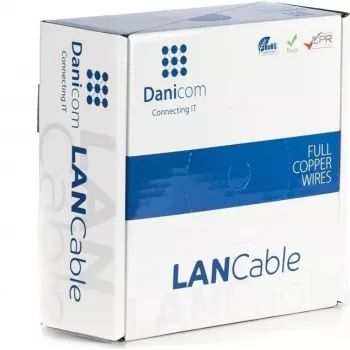 DSIT DANICOM CAT5E UTP 50m PVC Fca καλώδιο δικτύου DC-UTP5E-50-FCA