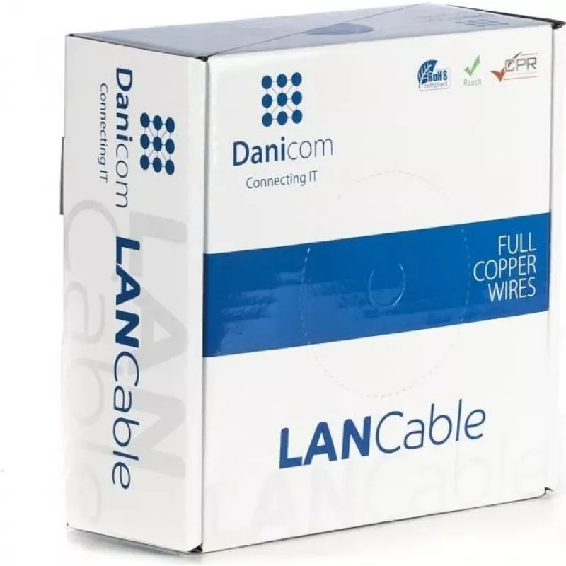 DSIT DANICOM CAT5E UTP 50m PVC Fca καλώδιο δικτύου DC-UTP5E-50-FCA