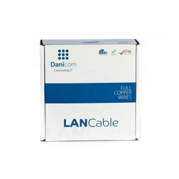 DSIT DANICOM CAT5E FTP 100m εύκαμπτο καλώδιο δικτύου PVC (Fca) - DC-FTP5E-100-FCA