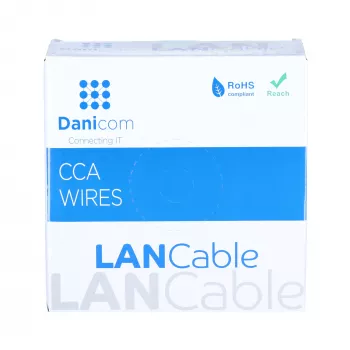 DSIT CAT5e U/UTP καλώδιο δικτύου 50m σε ρολό, γκρι (DC-UTP5CCA50-GRY)