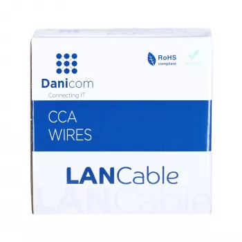 DSIT CAT5e U/UTP εύκαμπτο καλώδιο δικτύου 100 m γκρι CCA 26/7 AWG