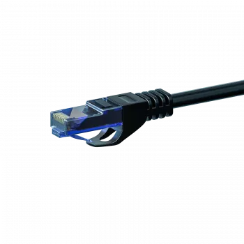 DSIT CAT6a καλώδιο δικτύου 100% χαλκός - U/UTP - 1 μέτρο - μαύρο (DC-U6A0-010)