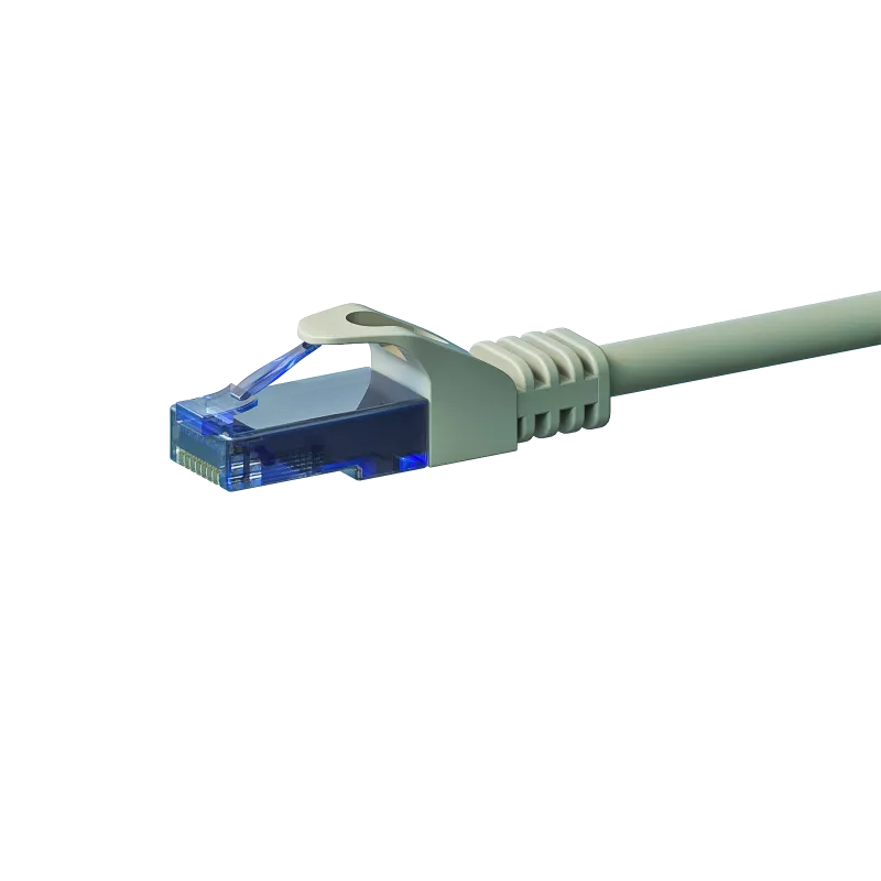 DSIT CAT6a U/UTP 100% χαλκός καλώδιο Ethernet patch, 1,5 m, γκρι