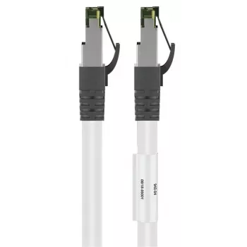 DSIT RJ45 καλώδιο δικτύου S/FTP PiMF CAT 8 λευκό 0,25m