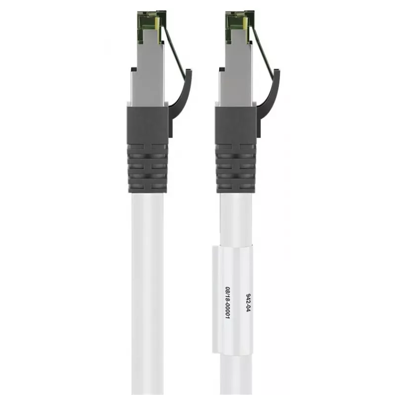 DSIT RJ45 καλώδιο δικτύου S/FTP PiMF CAT 8 λευκό 0,25m