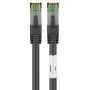 DSIT Cat8 S/FTP PiMF καλώδιο δικτύου patch RJ45, 0,5 m, μαύρο, 40 Gbit/s