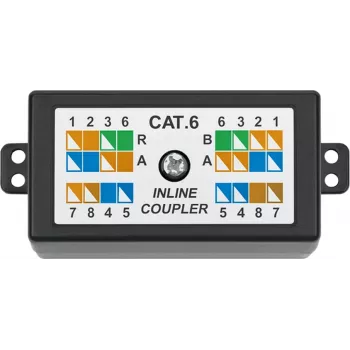 DSIT DANICOM CAT6 πρίζα σύνδεσης internet (DS-CAT6-JB) – υποδοχή LSA 10G PoE++, λευκή