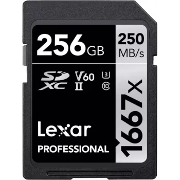 Lexar Professional 256GB SDXC UHS-II U3 V60 Κάρτα μνήμης 1667x