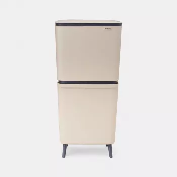 Brabantia SortUp Hi Κάδος Απορριμμάτων 20+25L, Μπεζ