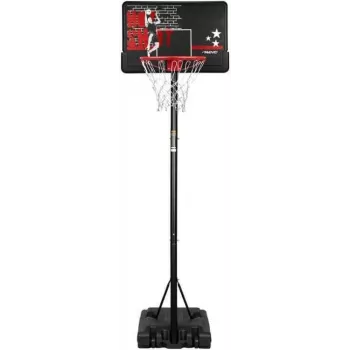BASKETBALLSTAND HOT SHOT - Φορητή Μπασκέτα, ρυθμιζόμενου ύψους 165-220 cm, 75x50 cm Ταμπλό Πολυανθρακικού, Στεφάνη Χάλυβα, Γεμιστή Βάση, για Εξωτερικό Χώρο