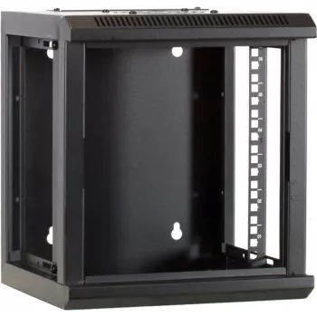 DSIT 6U 10 ιντσών Ερμάριο Server Επιτοίχιας Τοποθέτησης με Γυάλινη Πόρτα, 312x310x352 mm, Μαύρο (DS10-3306)