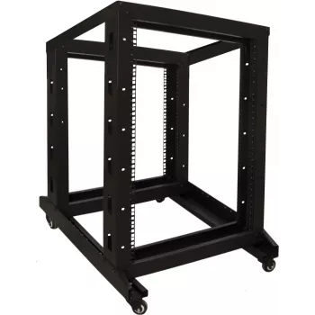 DSIT 18U 19 inch ελεύθερο rack με ρόδες, 600x800x1000 mm, ασυναρμολόγητο, μαύρο