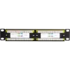 DSIT DS-10Patch6-12UTP 10 inch 12-port UTP CAT6 patch panel, 1U τοποθέτηση σε rack, μαύρο