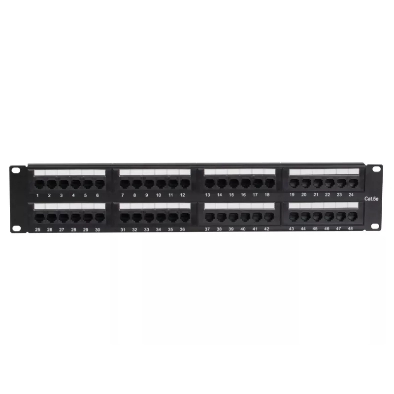 DS-IT CAT 5e UTP patch panel δικτύου, 19 inch, 48-port (DS-Patch5-48UTP)